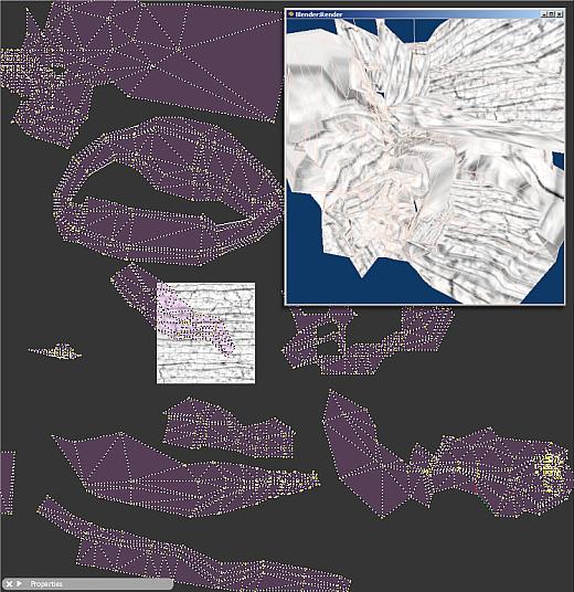 UVWmap as applied in Blender using LSCM