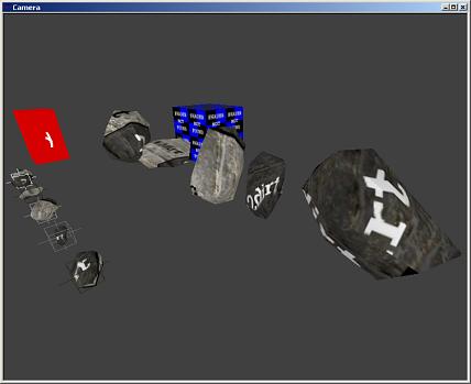 Editor camera shot of rocks
