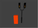 Standing torch model