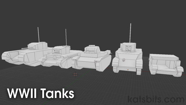 Misc WWII tanks & vehicles