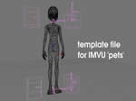 Blender IMVU pet template file