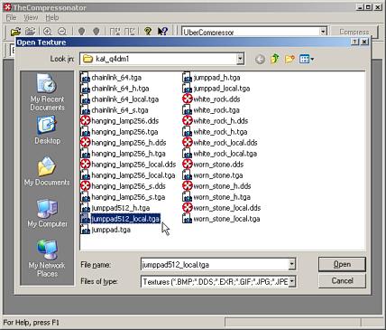 Looking in your development directory (kat_q4dm1 in this instance) for an image to load