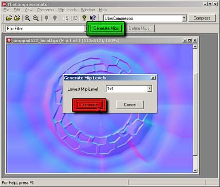 Generating the Mips level for the image 