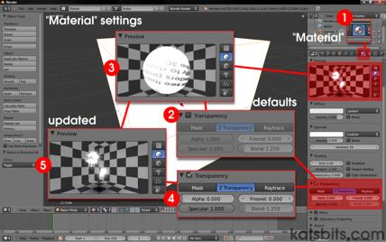 Turn on transparency in Blender