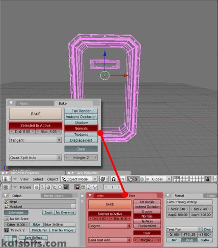 Making sure "Selected to Active" is set so the high resolution mesh is baked to the low