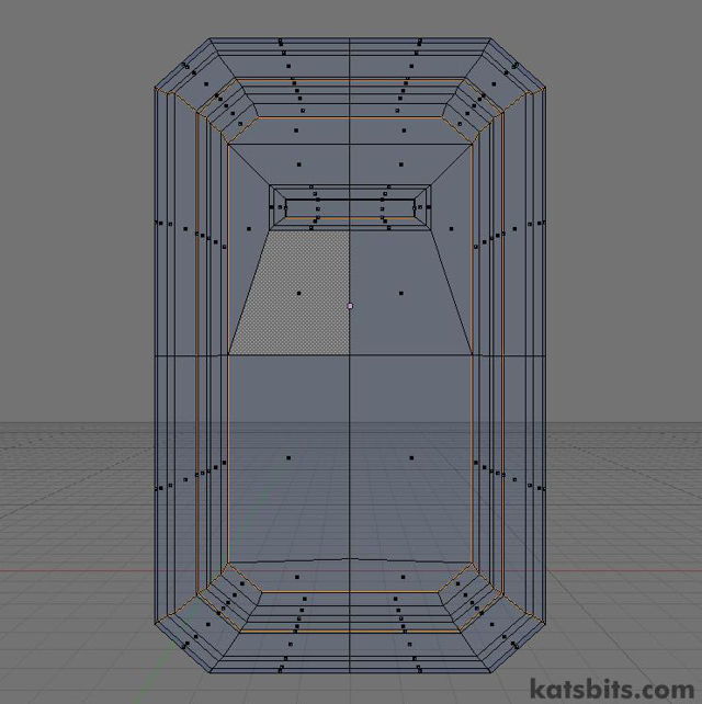 Low poly version of the control cage. Leaving the structure in 'quads' permits further reduction of the meshes resolution if required
