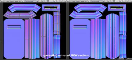There are differences between 'left' and 'right' which can become problematic on mirrored objects