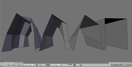 Collision hull meshes shown in solid mode (no smoothing)