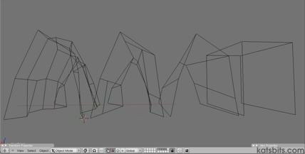 Collision hull meshes shown in wireframe mode