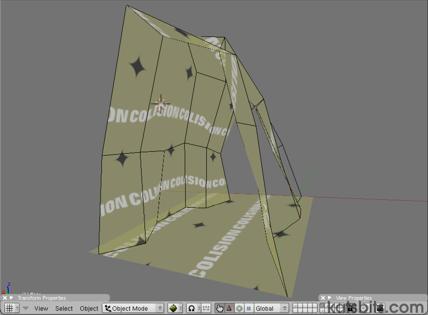 Overlapping collision mesh