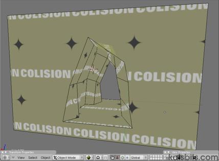 Collsion mesh as a 'closed' hulled object
