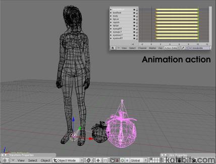 Mesh object in Blender ready for export to Collada dae