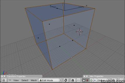 Clean version of the above showing mesh set up for furniture items in Blender