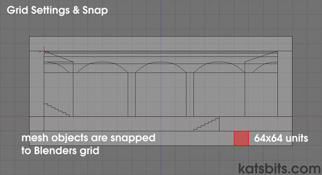 Setting Blenders grid properties to match GtkRadiant