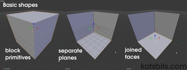 Basic types of object maps can be made from in Blender