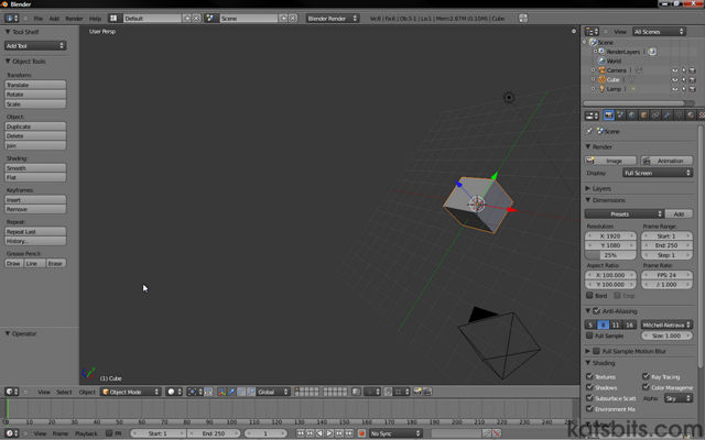 Blender and using Shift+MMB to grab the view and move it
