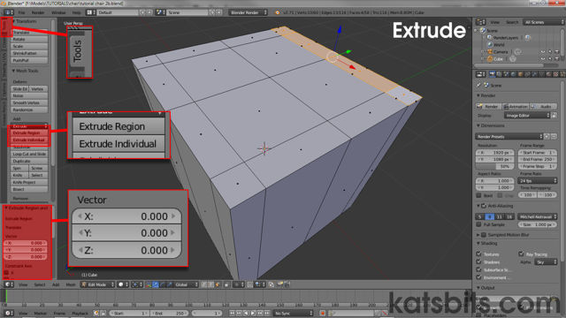 "Extrude" options in Blender 2.70 and above