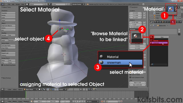 Assigning materials to meshes