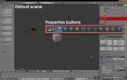 Switching to "Scene" Properties to set which measurement system Blender uses