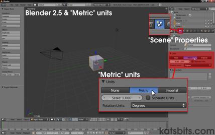Using Metric & Imperial units measurements in Blender
