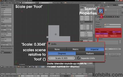 Set Unit Scale to "0.3048" for FOOT based measurement
