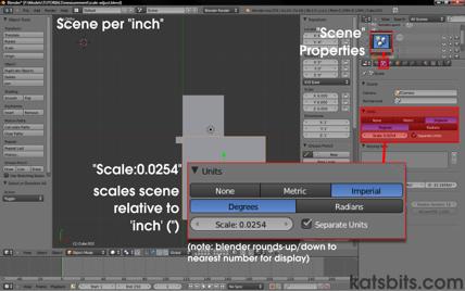 Set Unit Scale to "0.0254" for INCH based measurement