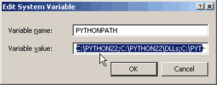 The new variable 'name' and 'value'