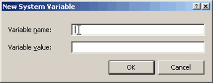 Creating a new system variable