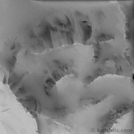 The results of baking an AO map from a mesh that approx 2.0 x 2.0 x 1.5 units