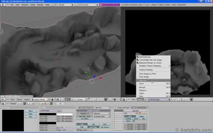 Saving the ambient occlusion map to "RAW" tga. It's best to use an uncompressed or lossless format for the resulting image when saving