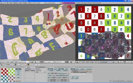The UVW map is created making sure that it stays within the boundary of the texture