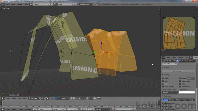 Collision UV map limited within 'Texture Bounds'