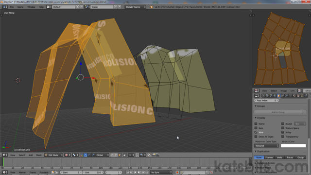Collision UV map extends beyond the 'Texture Bounds'