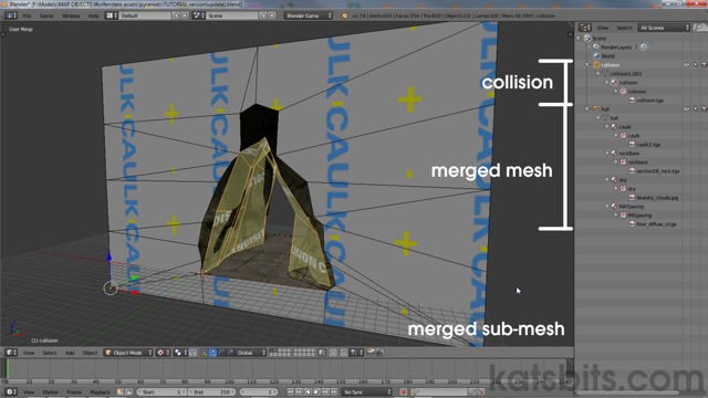 Object contains a collision and 'subject' mesh only