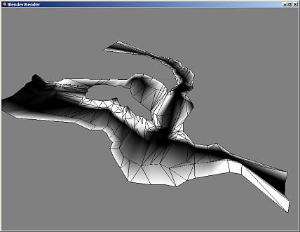 vertex painted shading on the model