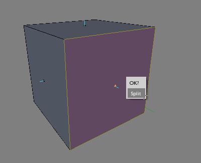 splitting the selected face away from other smoothgroups