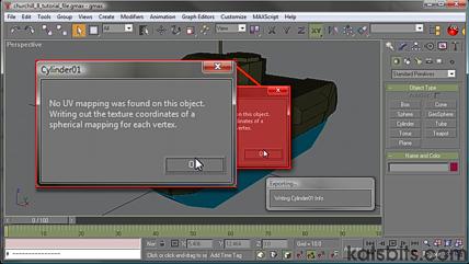 gmax MD3 export error on finding no UVW map on a mesh object