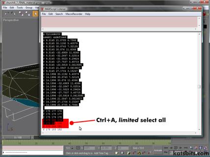 Selecting all of the Listener output