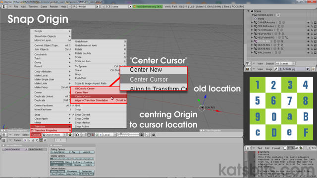 Snapping the Armature Origin point to cursor in Blender 2.49
