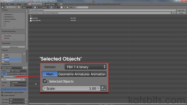 In Export FBX settings, enable "Selected Objects"