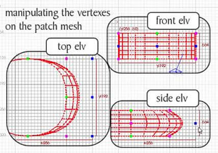 Editing the vertexes on the patch mesh