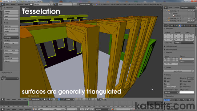 SketchUp mesh structures are heavily optimised