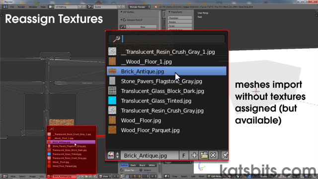 Selecting a texture to reassign