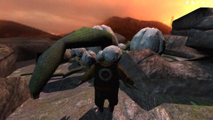 development shot of Bob in new test map