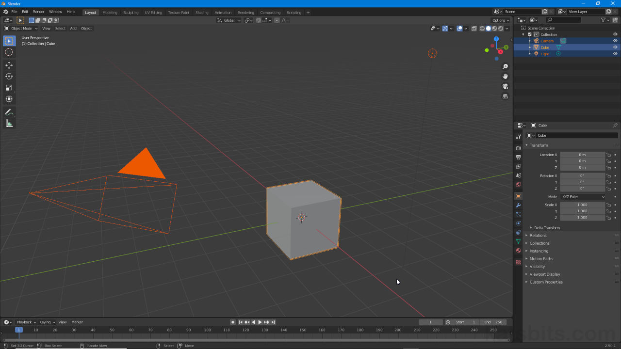 Using Select All/None/Invert in Blender