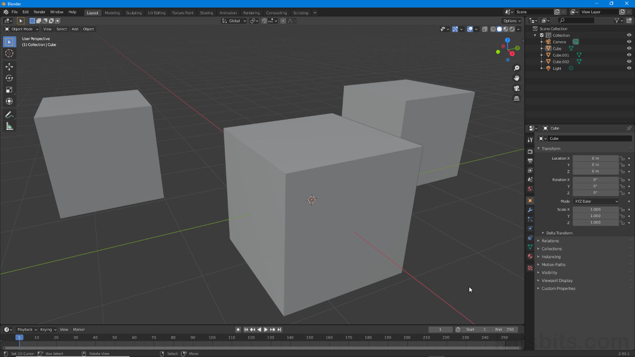 Using Snap to Object in Blender