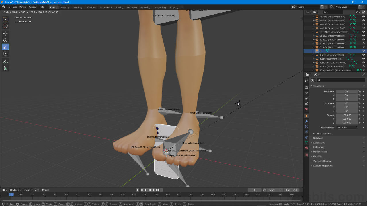 Using Append for IMVU in Blender 2.8