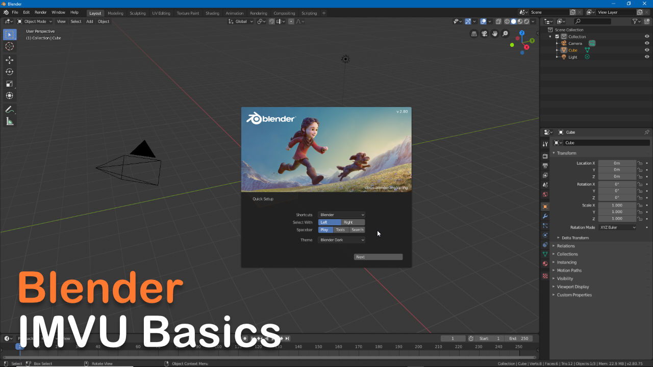 Blender Basics for IMVU overview (recap)
