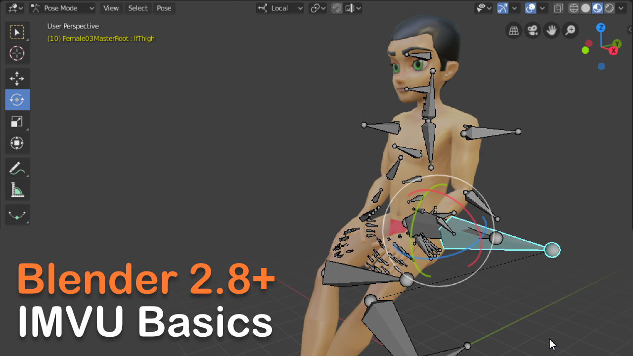 IMVU basics tutorial series for Blender 2.8+