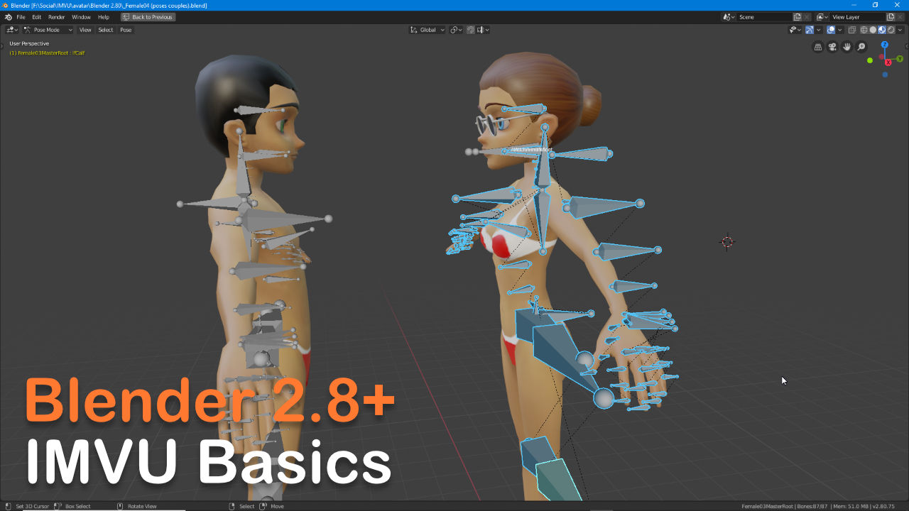 Blender 2.8+ for IMVU - basics 201